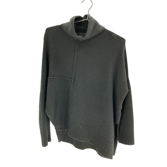 Allsaints Lock Black Wool Mock Neck Sweater Size XS - Picture 2 of 4